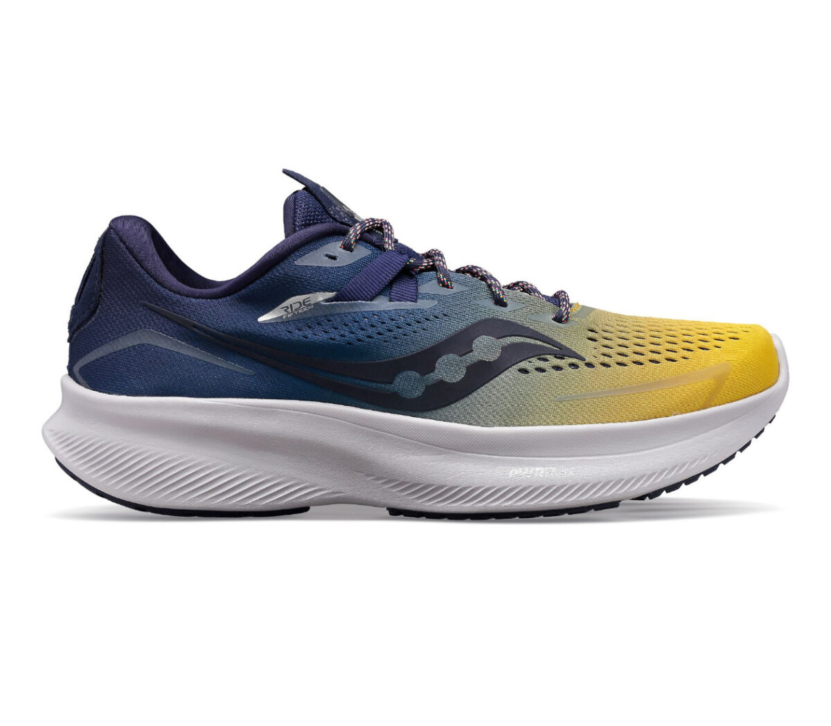 Scarpa Saucony ride 15 uomo blu gialla