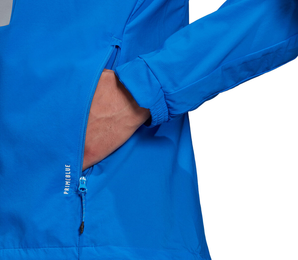 Tasca Giacca adidas marathon jacket uomo blu