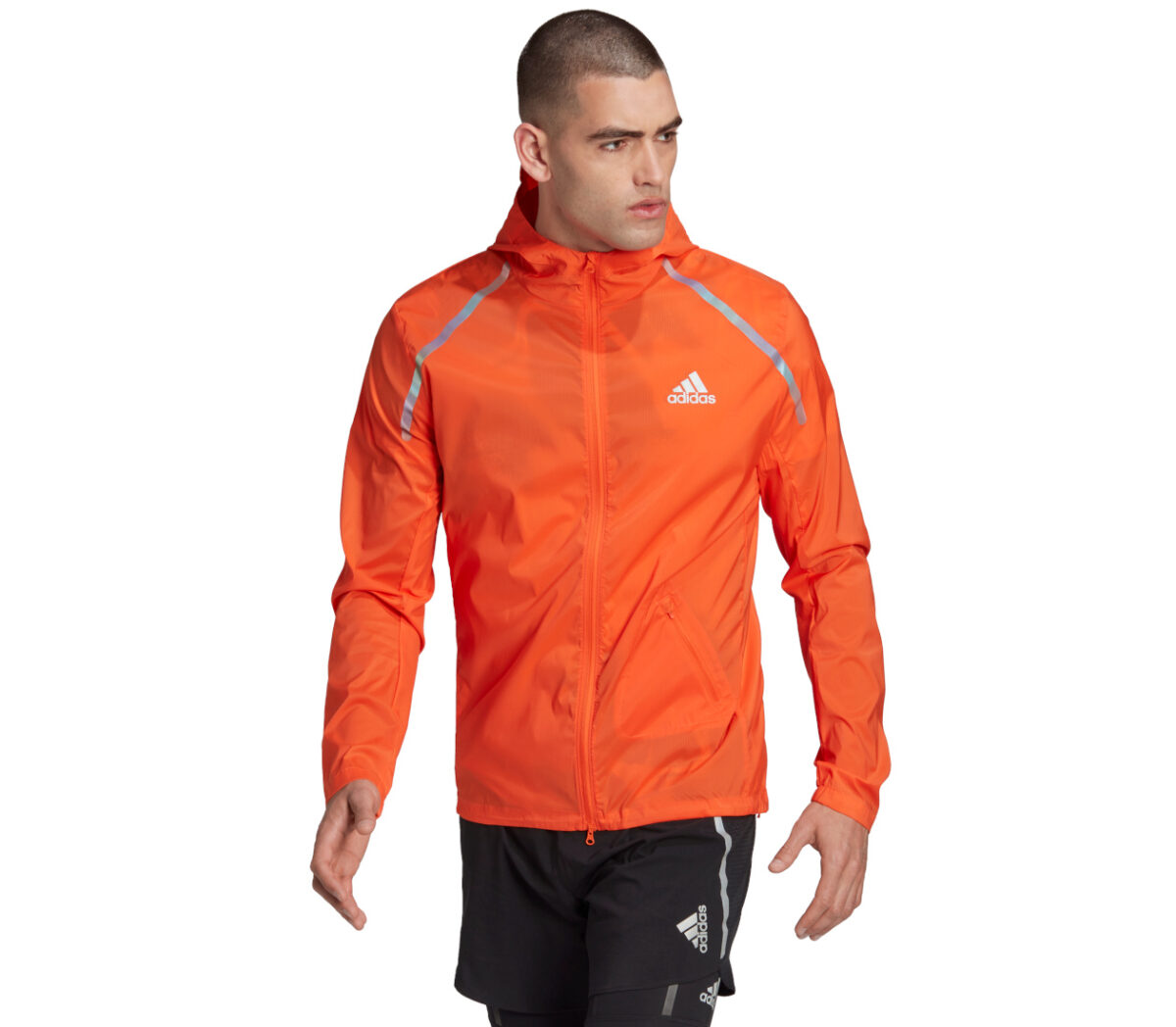 Giacca Adidas Marathon Jacket uomo arancione