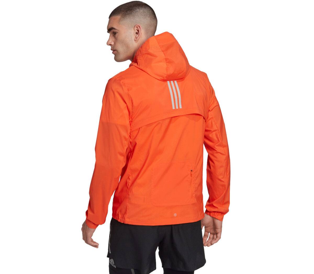 Dietro Giacca Adidas Marathon Jacket uomo arancione