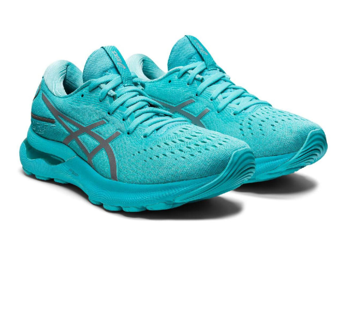 Coppia Scarpa asics gle nimbus 24 lite show donna azzurre
