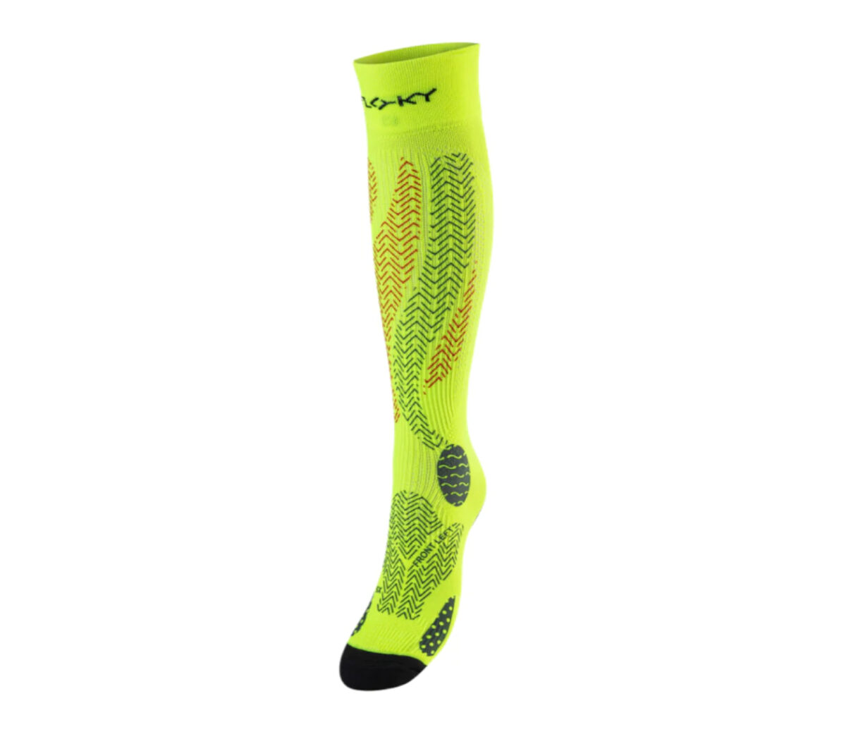 Calza Floky t-trail long giallo fluo