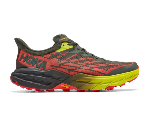 Scarpa Hoka one one speedgoat 5 uomo nera rossa