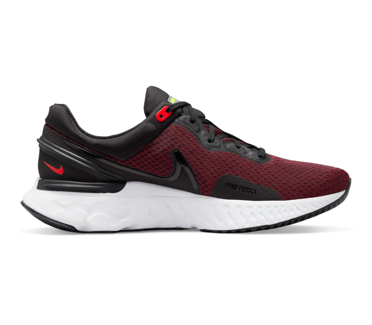 Scarpa Nike react miler 3 uomo nera rossa