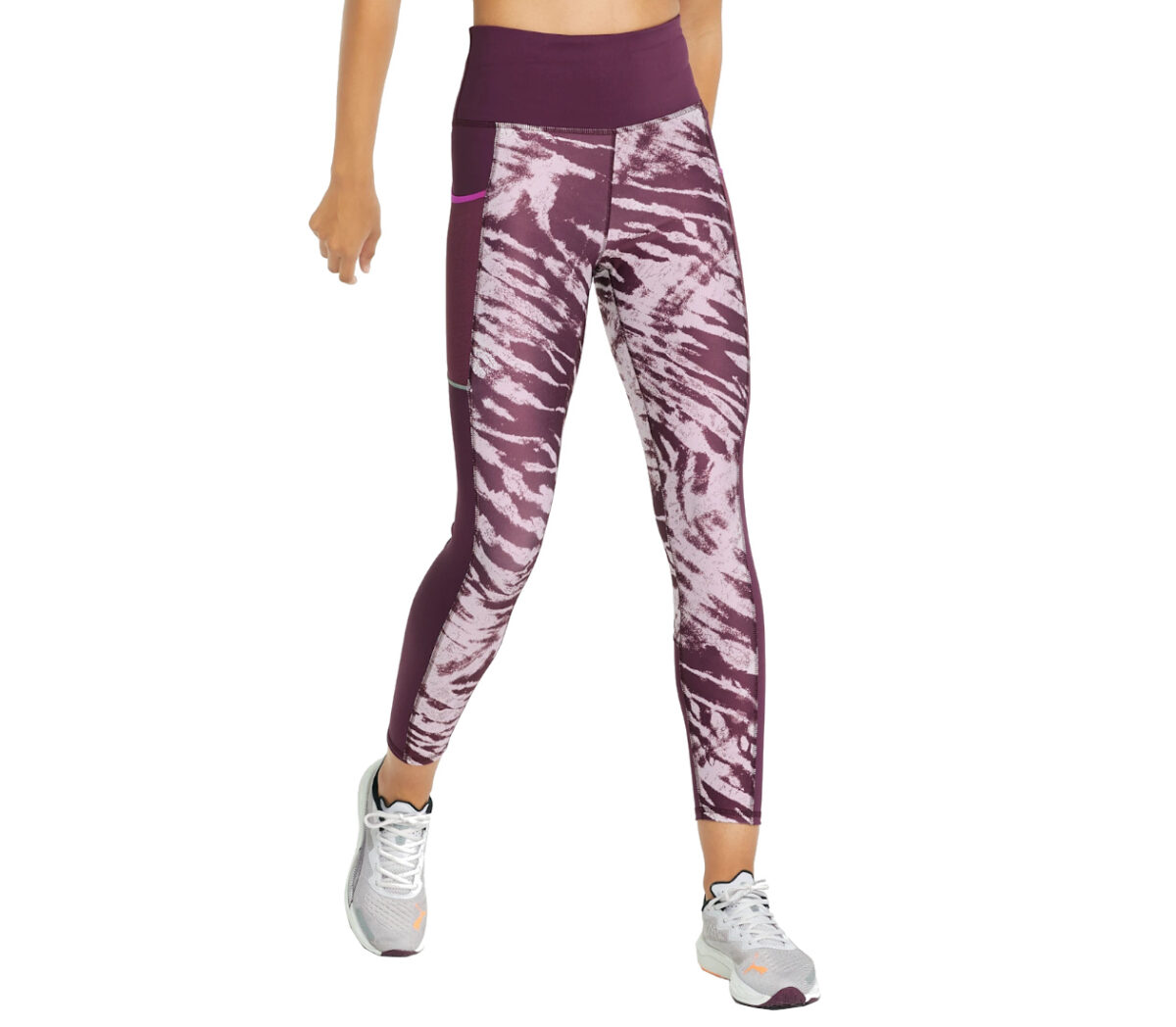 Pantalone puma run 5k graphic HW 7/8 tight viola