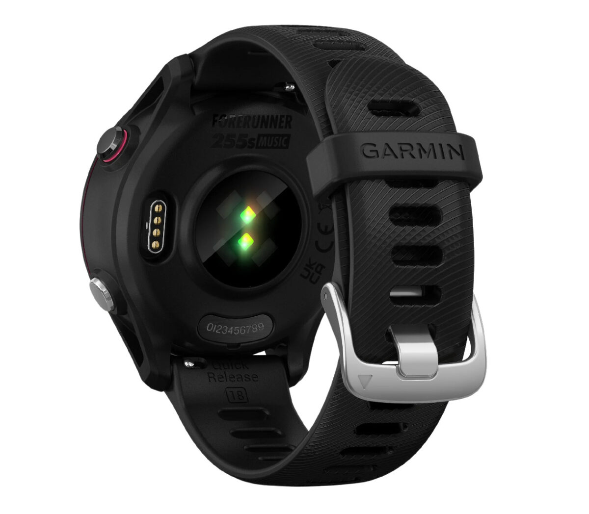 Dietro Orologio garmin forerunner 255 S music nero