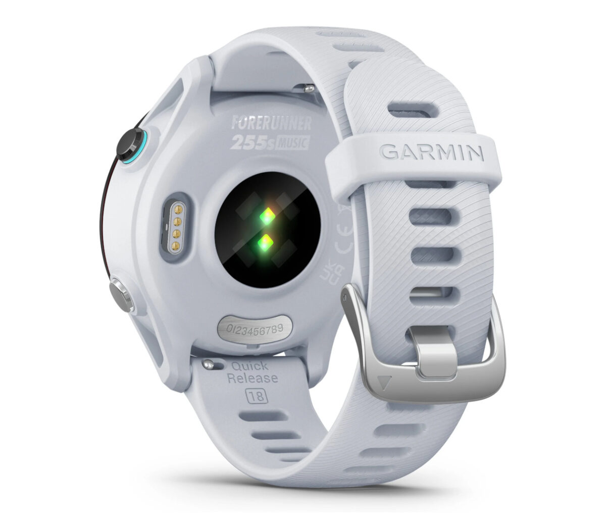 Dietro Orologio garmin forerunner 255 S music bianco