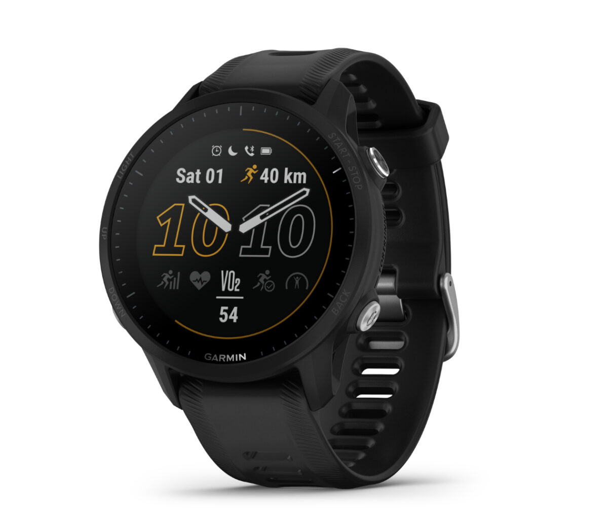 Lato Orologio Garmin forerunning 955 unisex nero