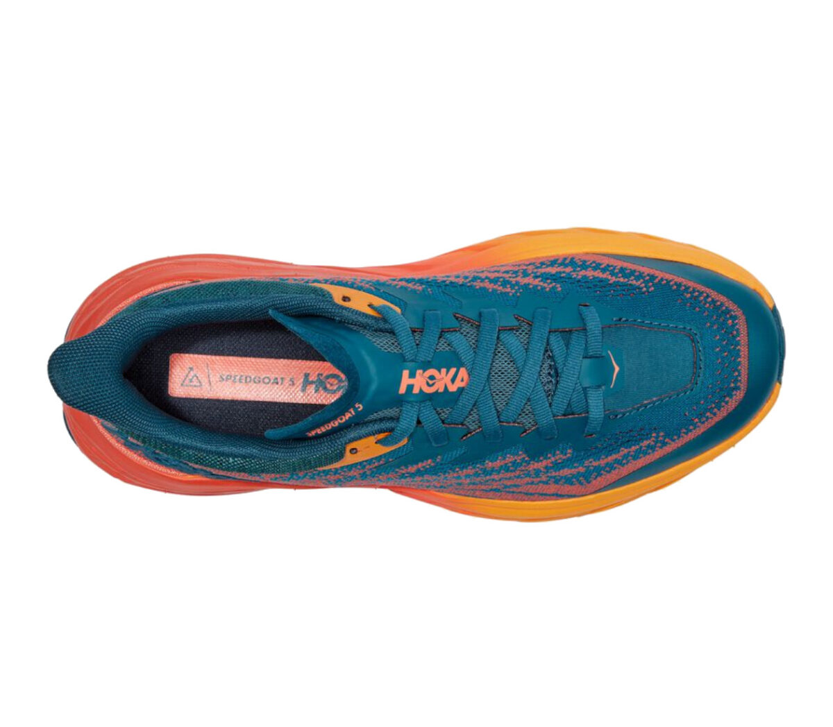 Tomaia Scarpa Hoka one one speedgoat 5 donna Blue Coral / Camellia