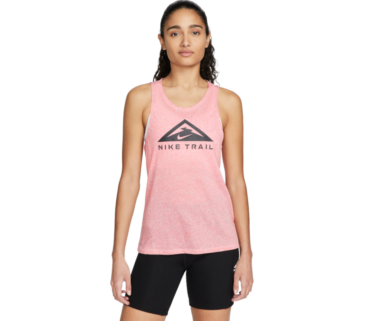 Maglia nike dri-fit trail donna rosa