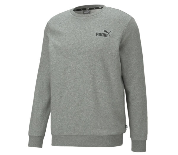 Felpa puma ess+ embrodery logo crew grigia