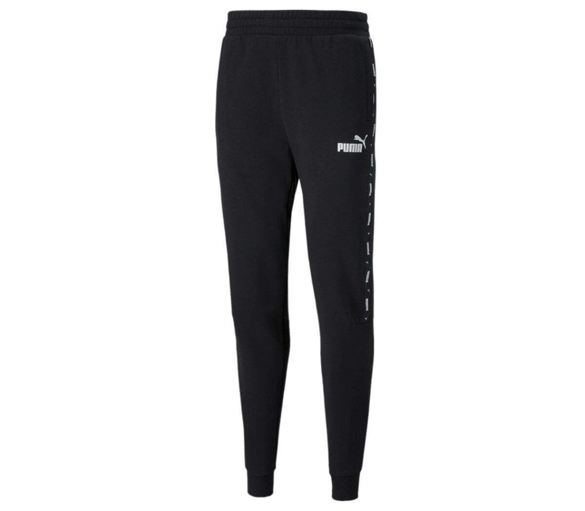 Pantalone puma ess+ tape sweatpants uomo nero