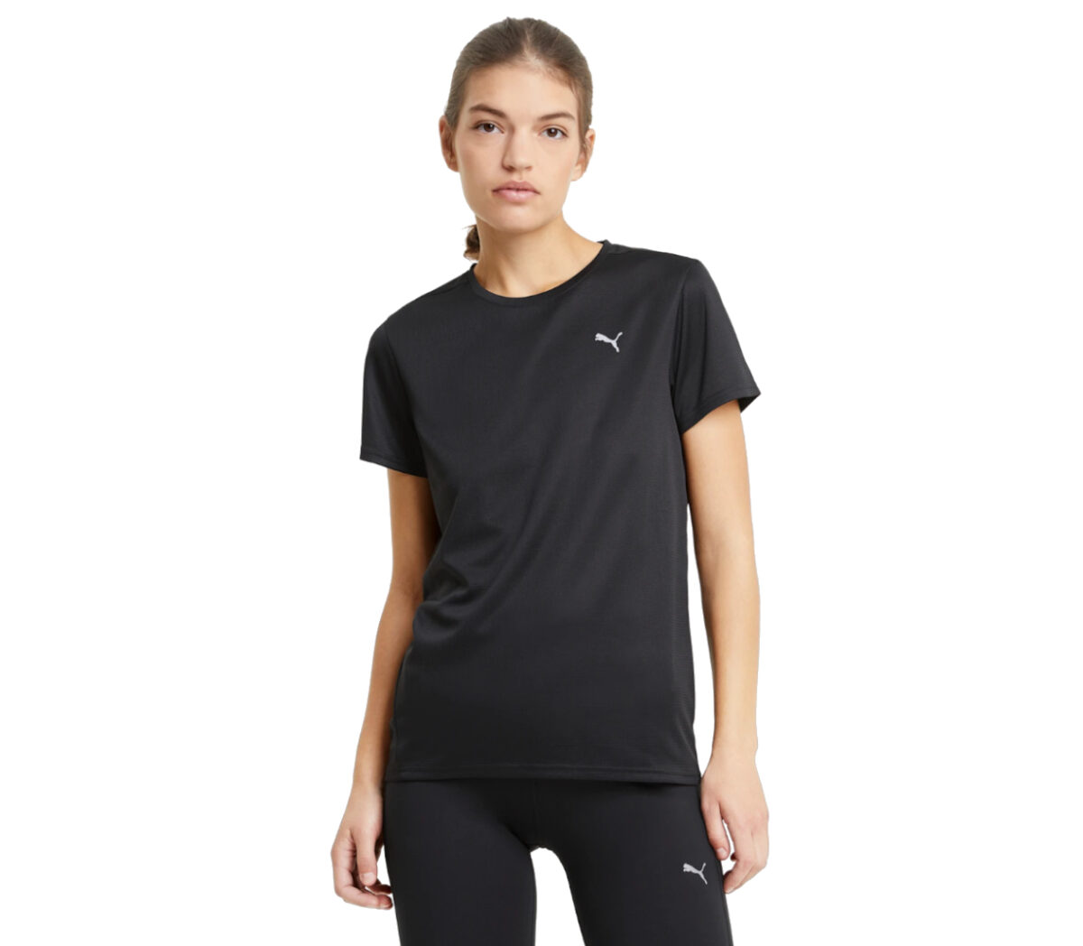 Maglia Puma run fav ss tee donna nero