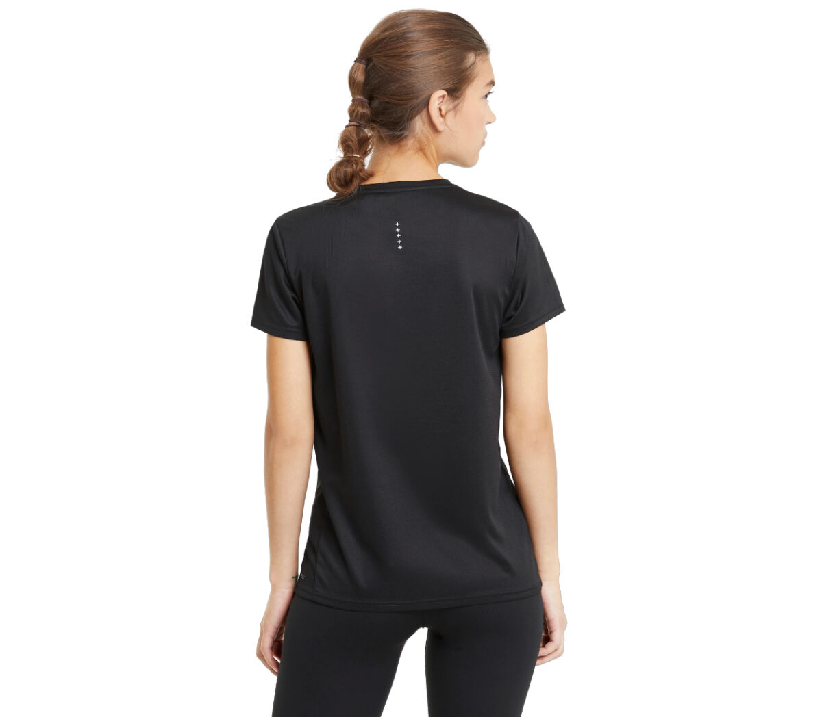 Dietro Maglia Puma run fav ss tee donna nero