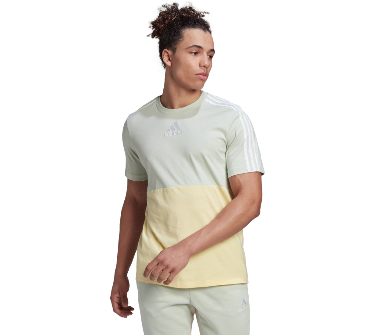 Adidas M CB T M maglia manica corta design colorblock LBM Sport