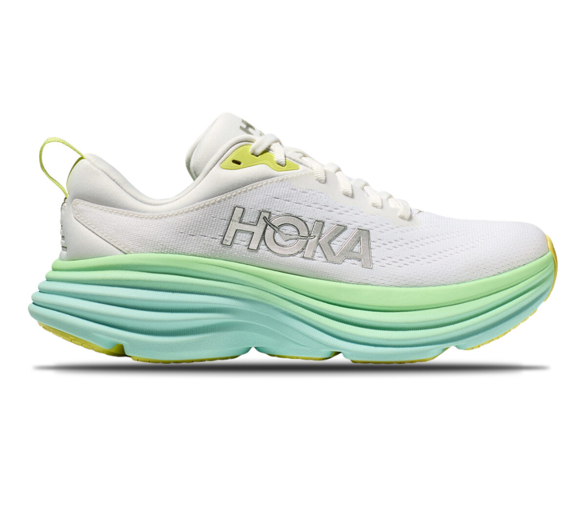 Scarpa hoka bondi 8 donna bianca verde