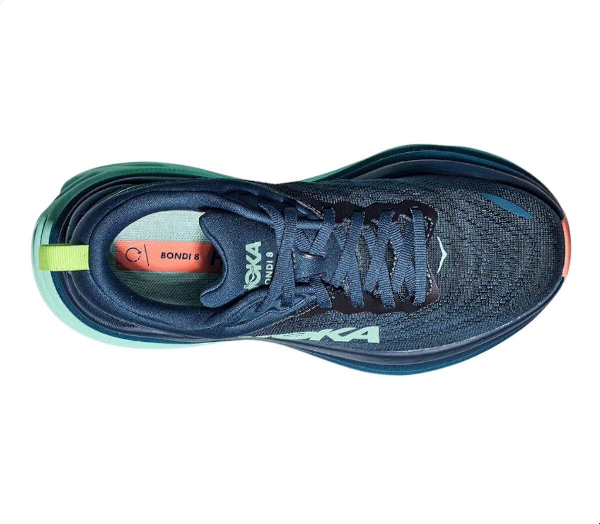 Tomaia Scarpa Hoka Bondi 8 donna verde blu