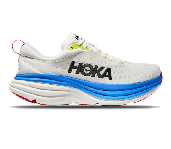 Scarpa Hoka bondi 8 uomo bianca azzurra