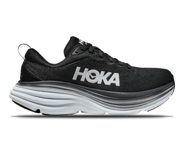 Scarpa Hoka bondi 8 uomo nera bianca