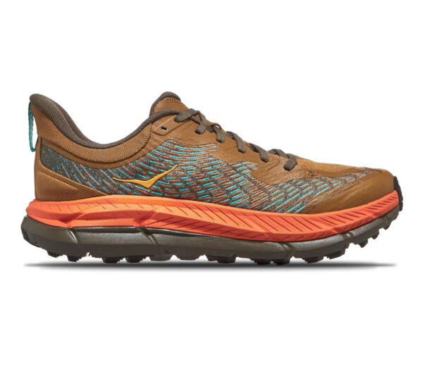 Scarpa Hoka Mafate Speed 4 uomo marrone arancione