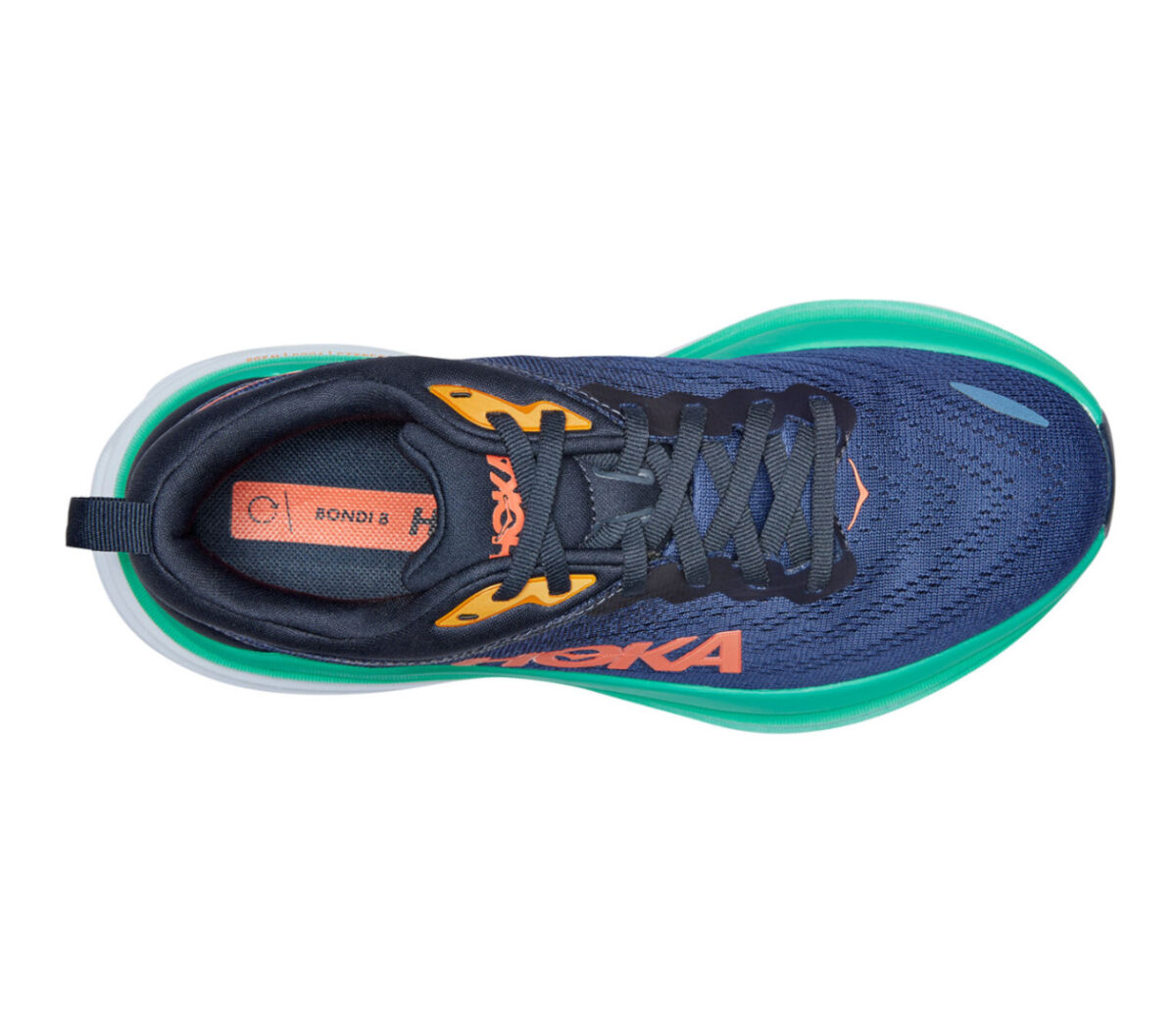 Tomaia Scarpa hoka one one bondi 8 donna blu