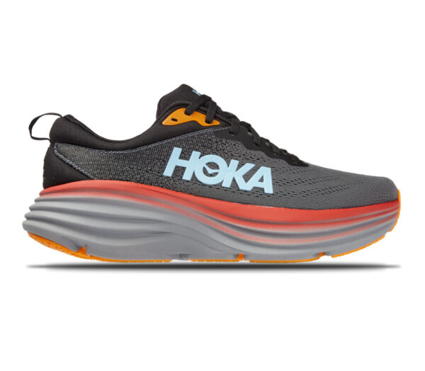 Scarpa hoka one one bondi 8 uomo grigia rossa