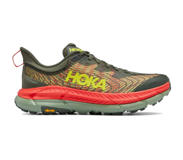 Scarpa Hoka one one mafate speed 4 uomo marrone rossa