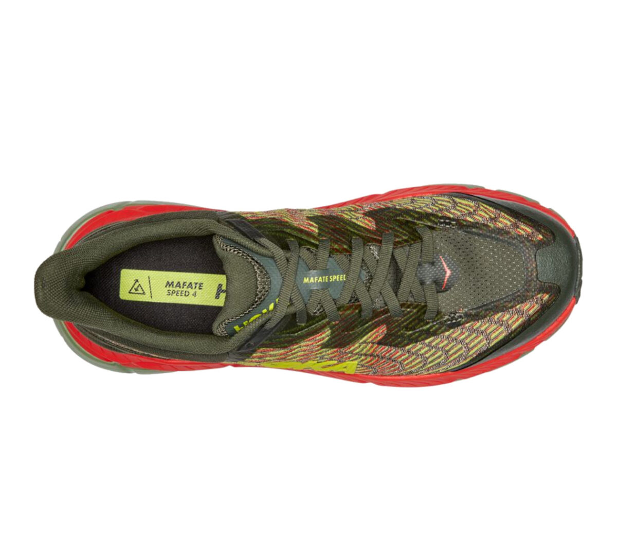 Tomaia Scarpa Hoka one one mafate speed 4 uomo marrone rossa