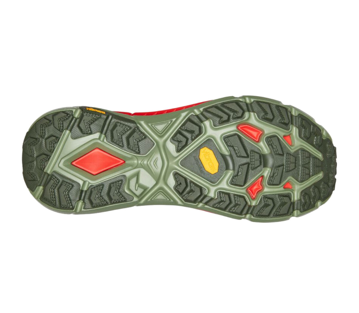 Suola Scarpa Hoka one one mafate speed 4 uomo marrone rossa