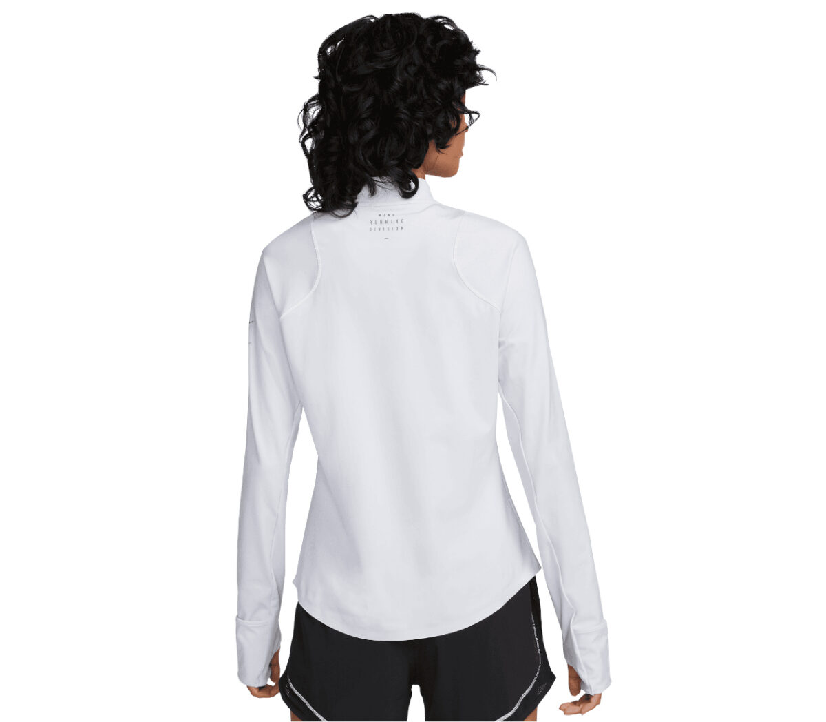 Dietro Maglia Nike dri-fit ADV run division donna bianca