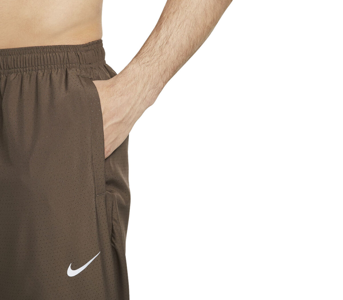 Tasca Pantalone nike dir-fit fast pant uomo marrone