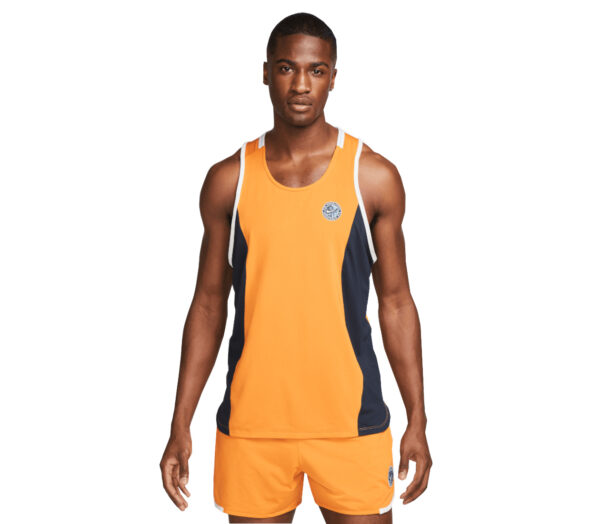 Canotta Nike dri-fit heritage tank uomo arancione