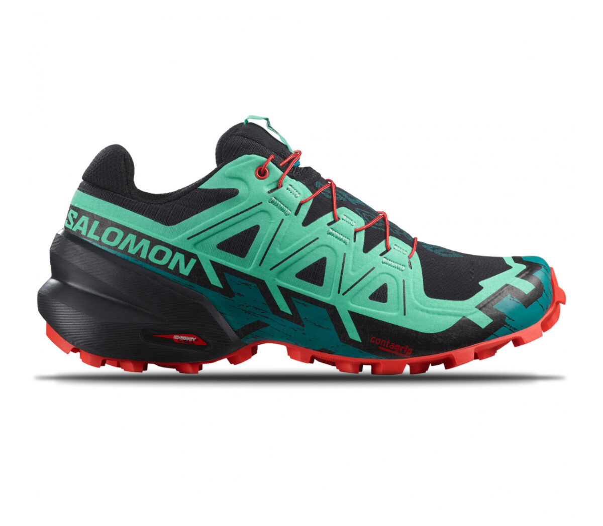 Scarpa Salomon speedcross 6 donna nera verde