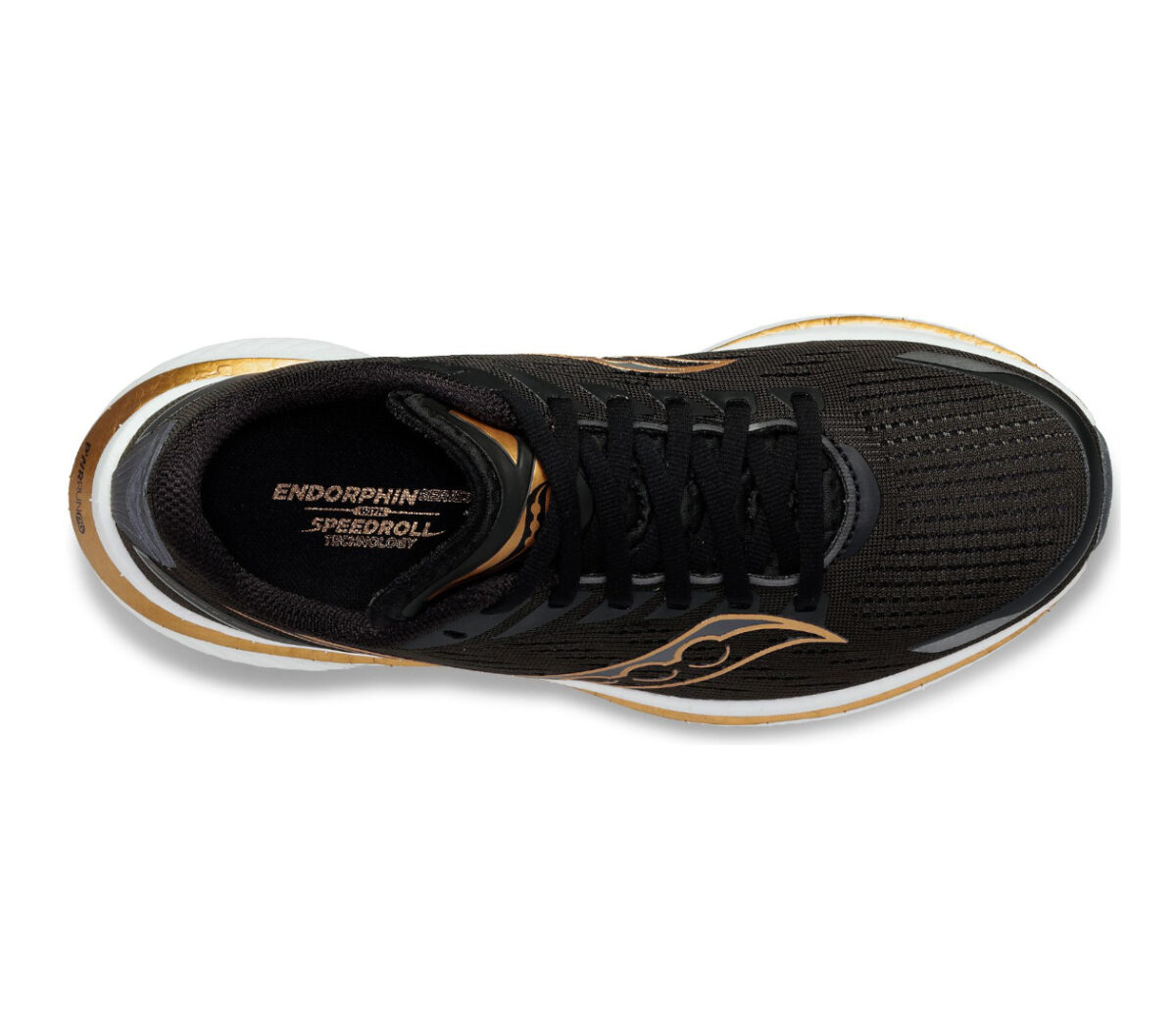 Tomaia Scarpa Saucony endorphin speed 3 donna nera oro