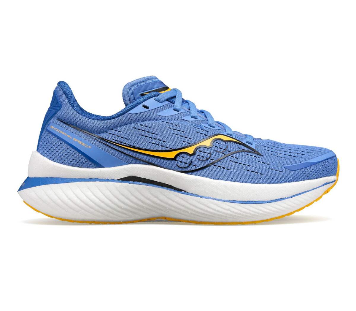 Scarpa Saucony endorphin speed 3 donna blu e gialla