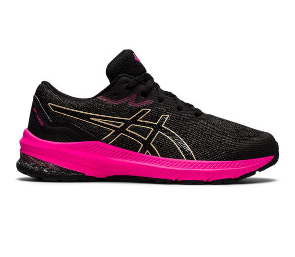 Scarpa asics Gt 1000 11 GS unisex nera rosa