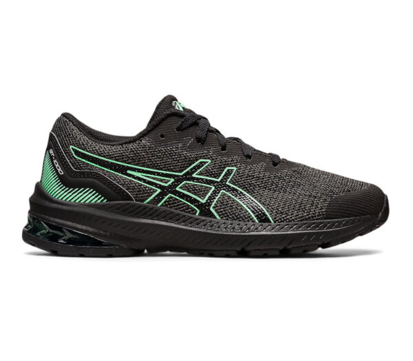 Scarpa asics Gt 1000 11 GS unisex nera verde