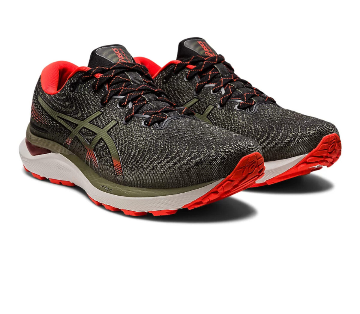 Coppia Scarpa asics gel cumulus 24 tr uomo grigio arancio