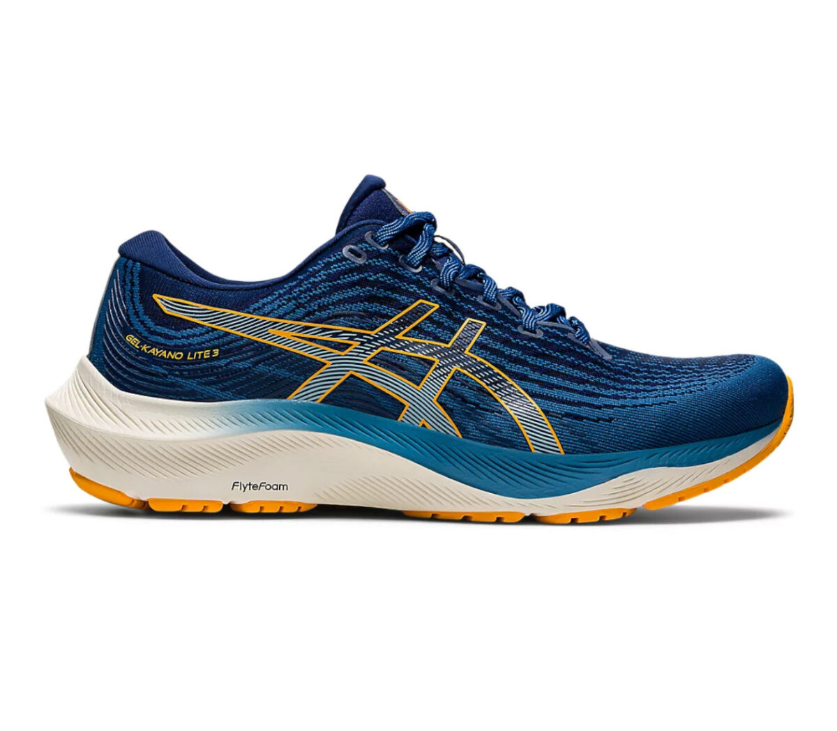 Scarpe asics gel kayano lite 3 uomo blu gialle