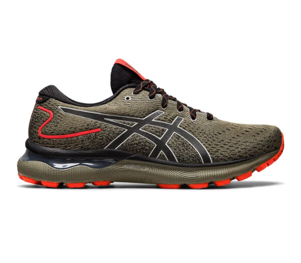 Scarpa asics gel nimbus 24 tr uomo grigie arancio