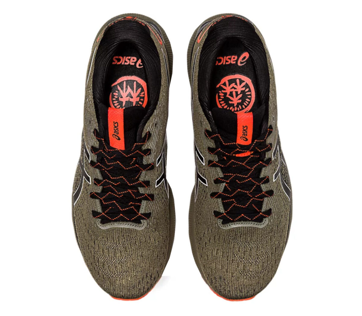 Tomaia Scarpa asics gel nimbus 24 tr uomo grigie arancio