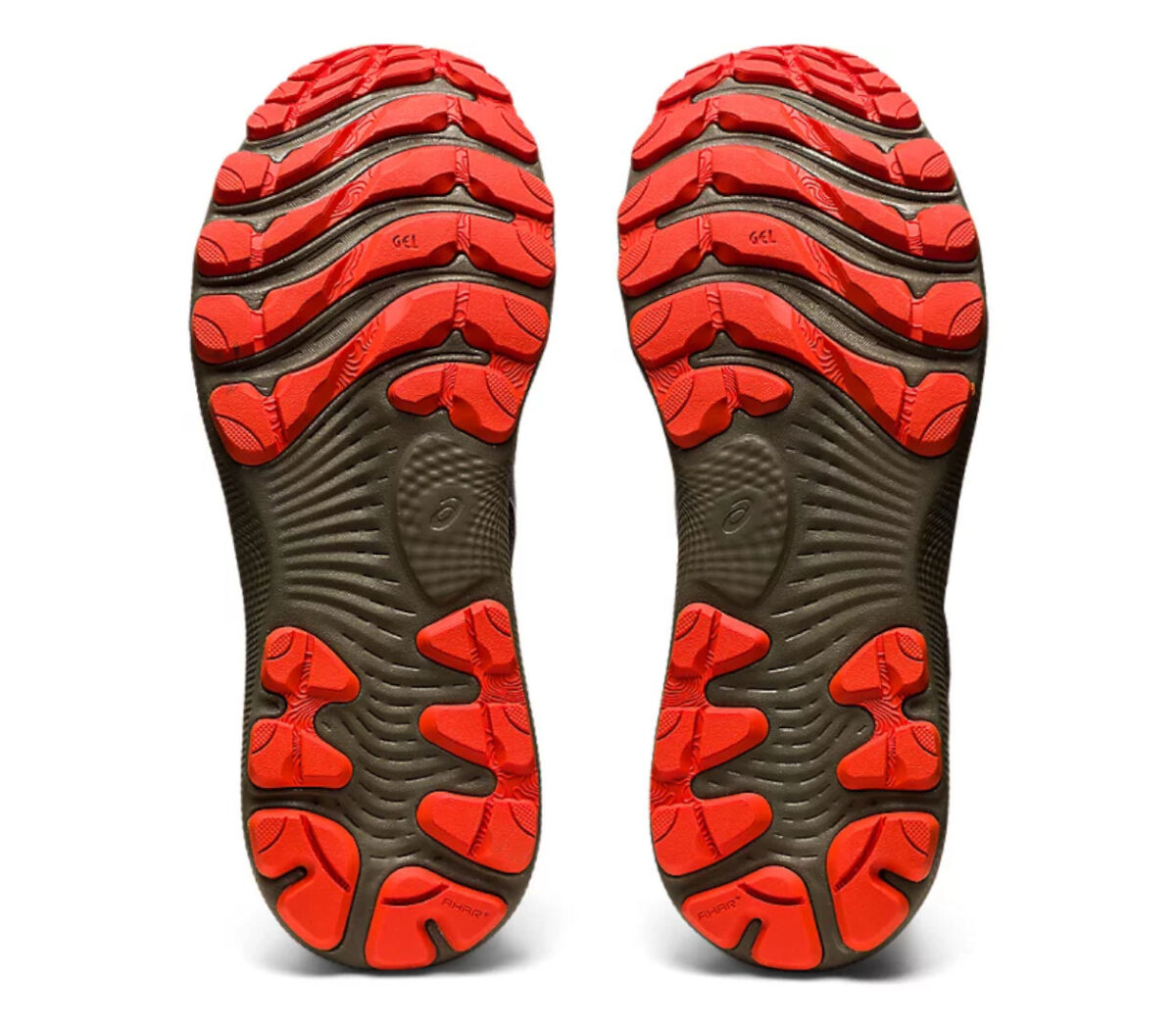 Suola Scarpa asics gel nimbus 24 tr uomo grigie arancio
