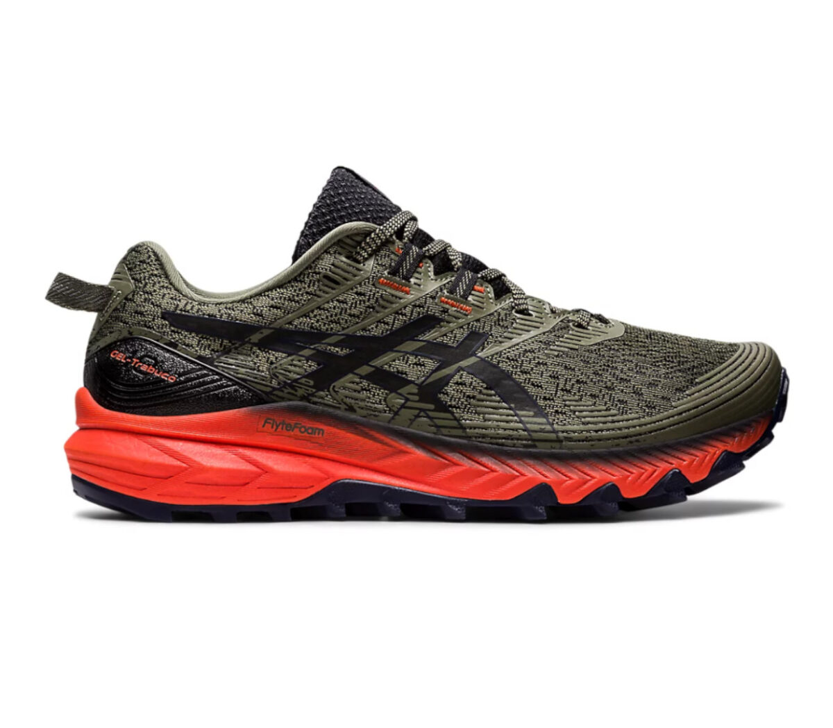 Scarpe asics gel trabuco 10 uomo rosso grigio