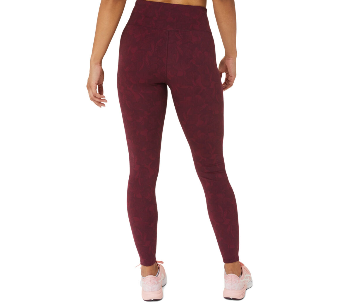 Dietro Pantalone asics Runkoyo jacquard tight donna bordeaux