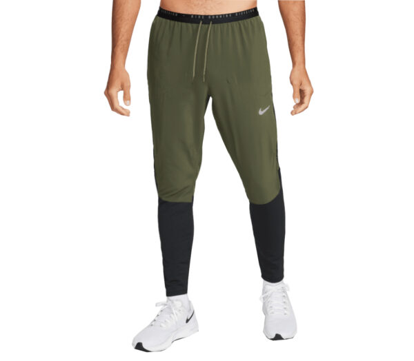 Pantalone Nike dri-fit run division phenom uomo verdi