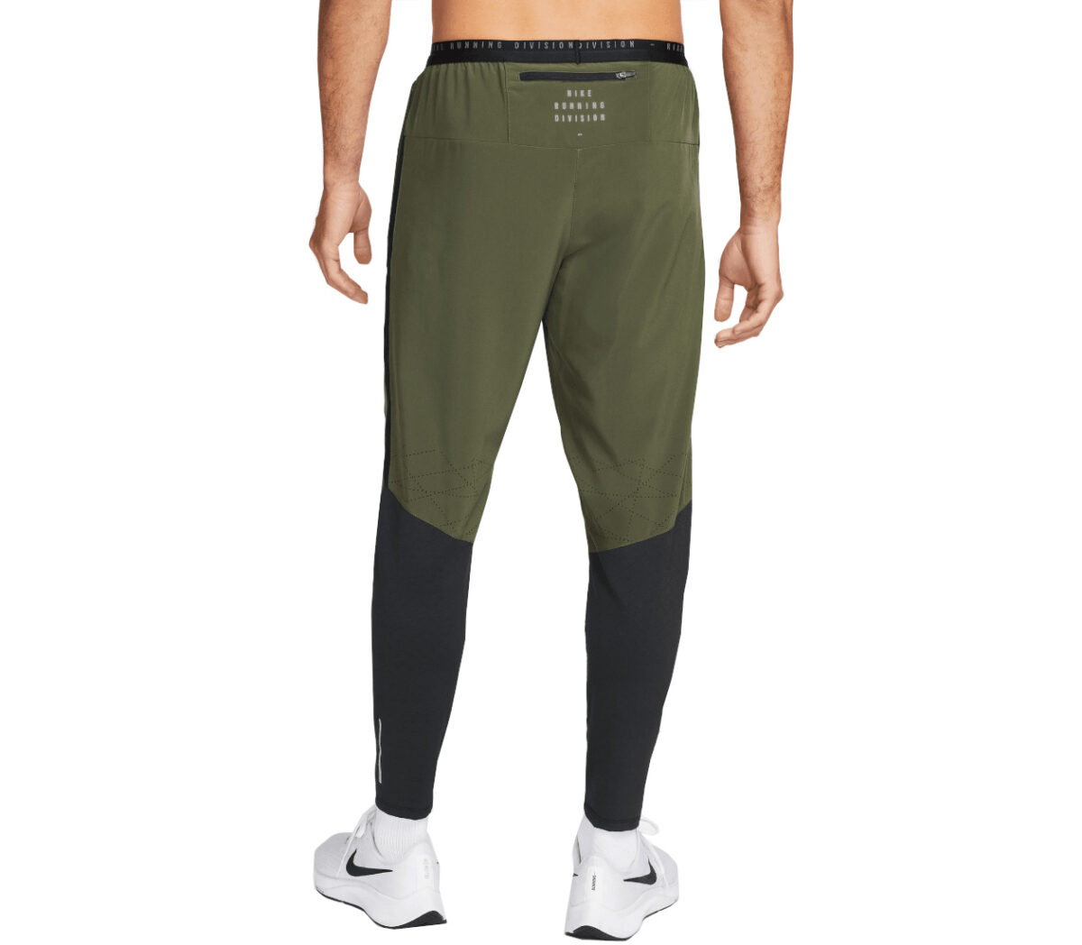 Dietro Pantalone Nike dri-fit run division phenom uomo verdi