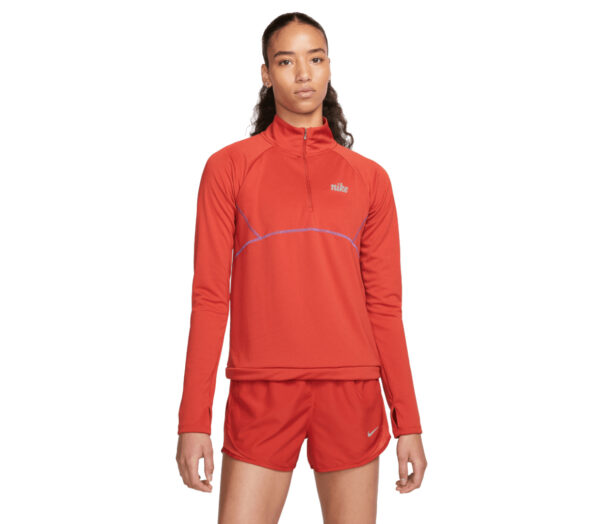 Felpa Nike Icon clash donna arancione