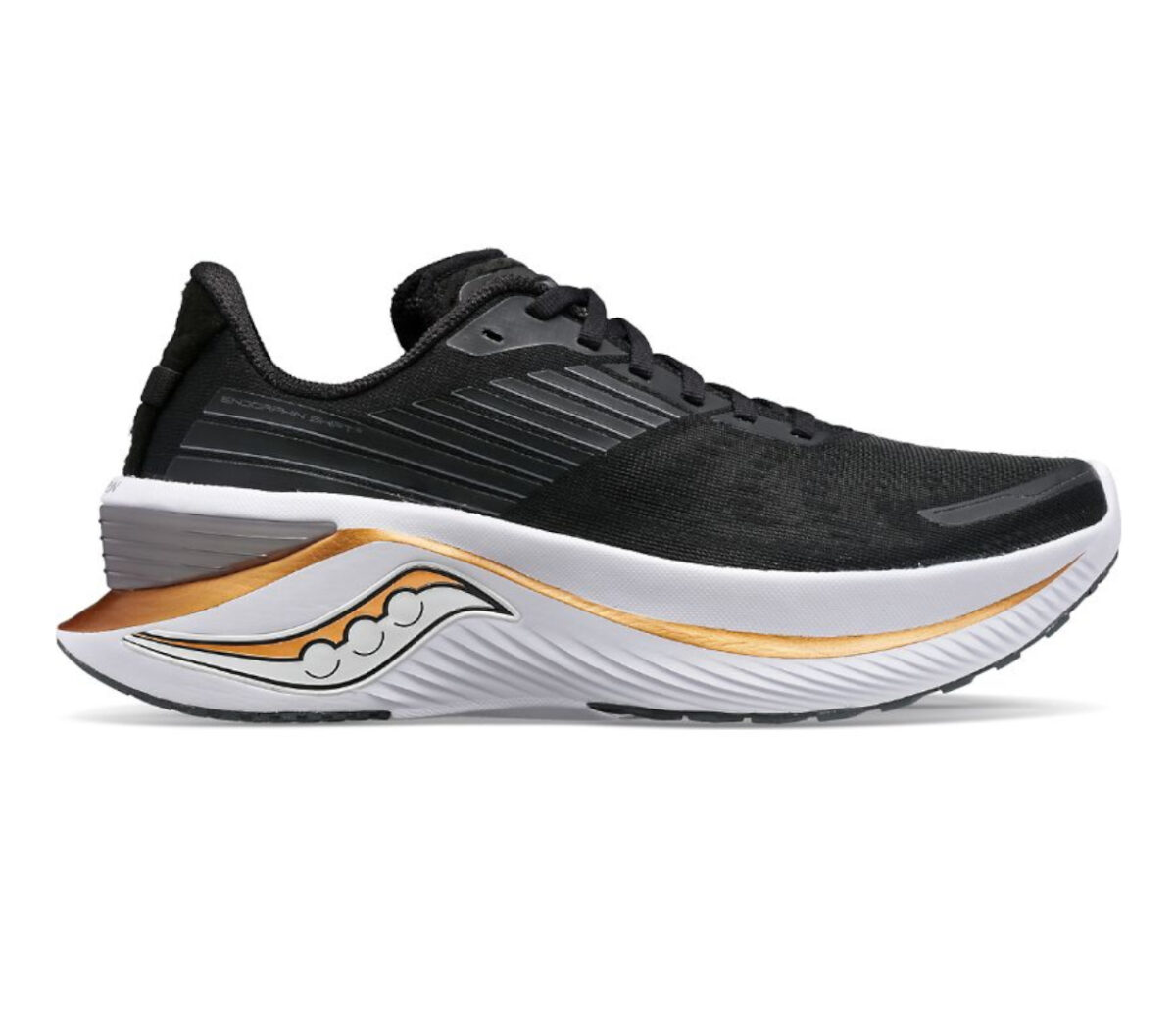 Scarpa saucony endorphin shift 3 uomo nera dorata