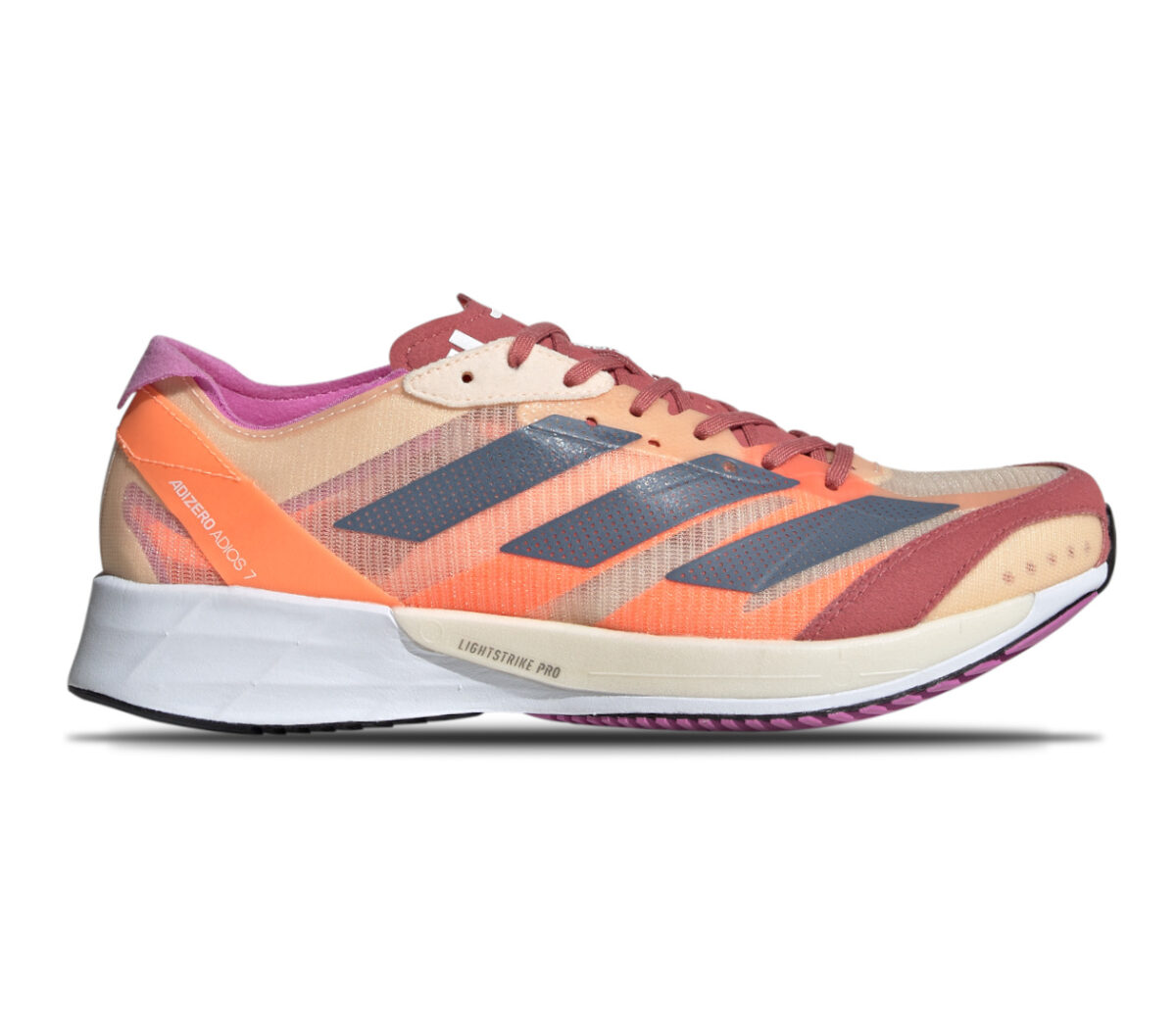 Scarpa adidas adizero adios 7 donna rosa arancione