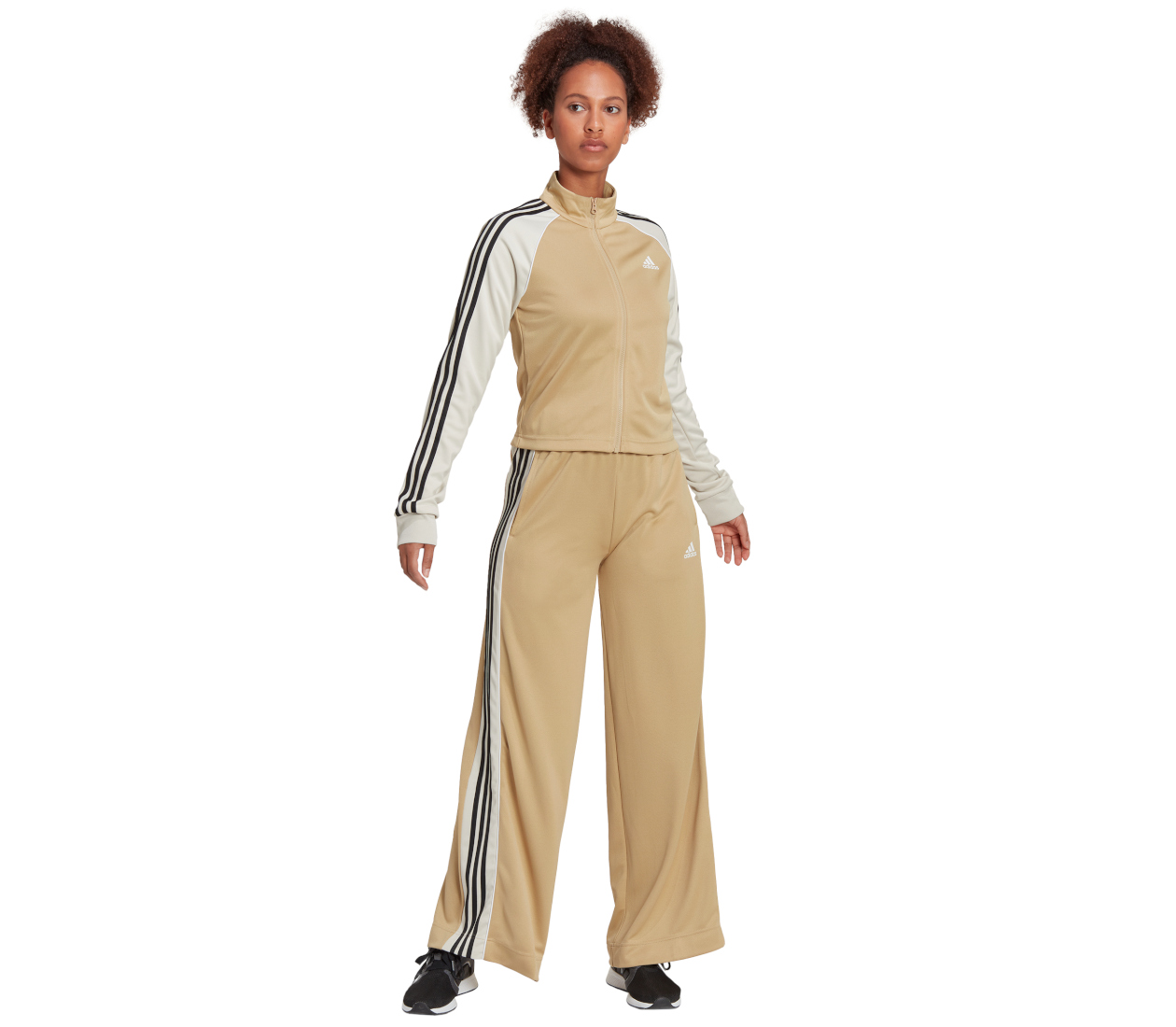 Adidas Teamsport W tuta felpa con zip pantalone vita alta LBM Sport